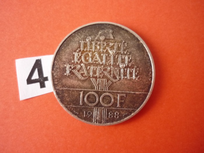 100 FRANCI 1988 ARGINT *****