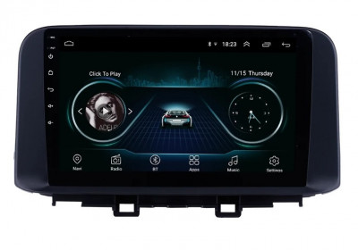 Navigatie Auto Multimedia cu GPS Hyundai Kona (2018 +), Android, Display 9 inch, 2 GB RAM si 32 GB ROM, Internet, 4G, Aplicatii, Waze, Wi-Fi, USB, Blu foto