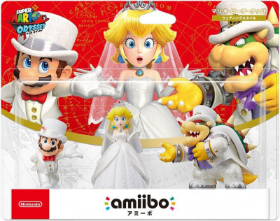Nintendo amiibo Triple Wedding Set [Mario / Peach / Kupa] (Super Mario Series) [ foto
