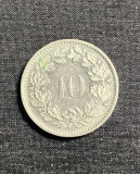 Moneda 10 rappen 1974 Elvetia, Europa