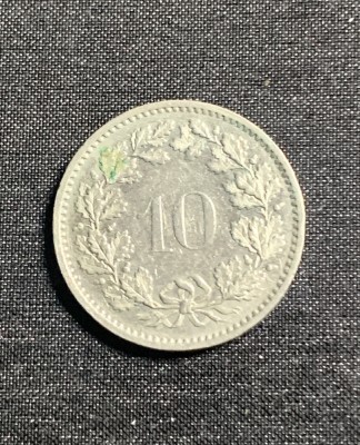 Moneda 10 rappen 1974 Elvetia foto