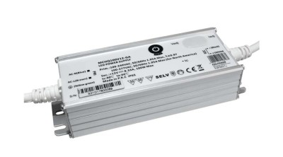 Sursă de alimentare POS MCHQ100V12-GA, driver LED 12V/8.33A CV, carcasă metalică, PFC, intrare AC universală (max 305VAC), Uo/Io reglabil foto