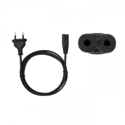Cablu Alimentare Sursa Laptop 230V, 2x0,75mmp, 3m Akyga AK-RD-01A Negru foto