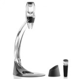 Decantor vin cu suport arcuit , usor si comod de folosit, husa pentru pastrare, filtru pentru depuneri, baza antipicurare, Oem