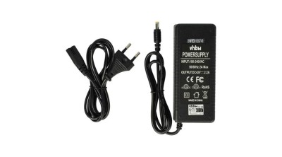 VHBW &amp;Icirc;ncărcător pentru biciclete adecvat pentru acumulatori E-Bike - acumulatori de 36 V, conector rotund, 2,2 A foto