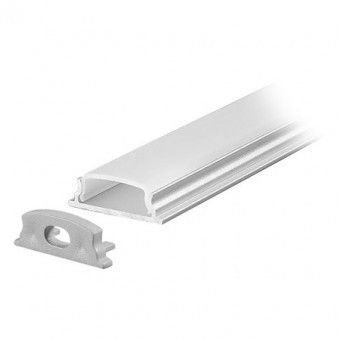 PROFIL ALUMINIU PENTRU BANDA LED FLEXIBIL 2M 18MM X 6MM