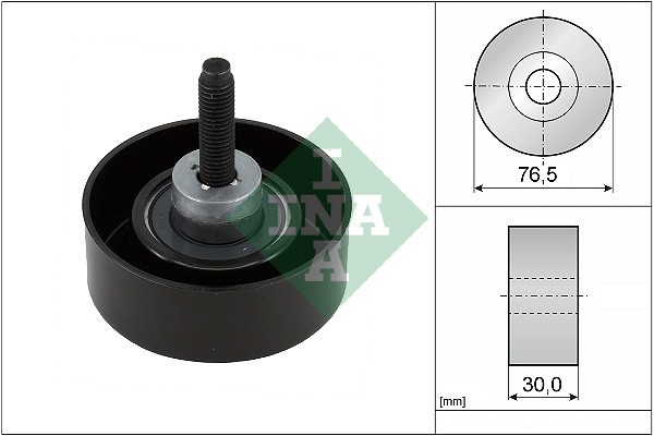 INA 532 0458 10 Rola ghidare/conducere, curea transmisie