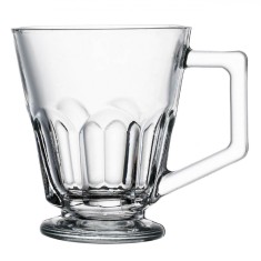 Ceasca Sticla, Model Reliefat, Capacitate 100ml, Transparentă