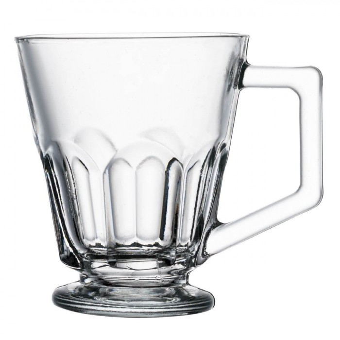 Ceasca Sticla, Model Reliefat, Capacitate 100ml, Transparentă
