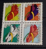 Columbia 1979 plante flori flora serie 4v neștampilată Mnh, Nestampilat