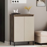 Dulap pantofi Lieksa 85,5x60x35,5cm stejar gri/bej [en.casa] HausGarden Leisure