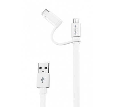 Cablu de date Huawei To Type C, AP55s, White, OEM, LXT foto
