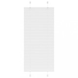 Jaluzea plisată vidaXL, 60x100cm, Alb, Poliester, Montaj cu/fără găurire, Opacă, Protecție solară