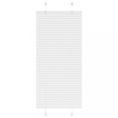 vidaXL Jaluzea plisată alb 60x100 cm Lățime țesătură 59,4cm poliester