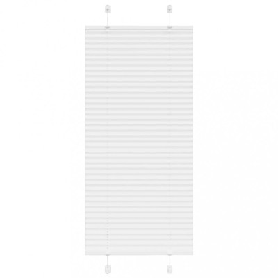 vidaXL Jaluzea plisată alb 60x150 cm Lățime țesătură 59,4cm poliester 4015492 foto