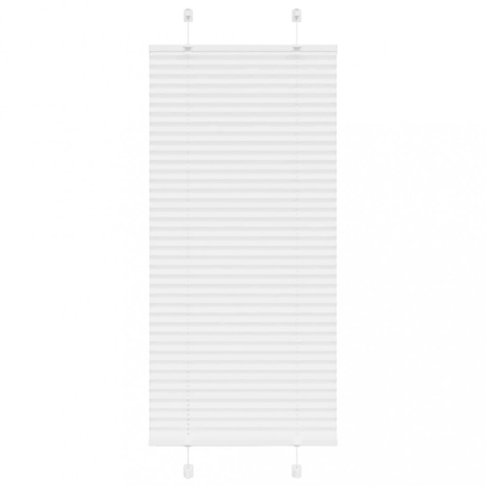vidaXL Jaluzea plisată alb 60x150 cm Lățime țesătură 59,4cm poliester 4015492