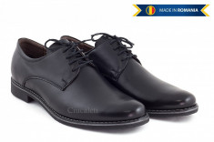 Pantofi barbati casual din piele naturala box - 335NBOX foto