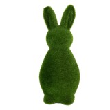 Figurina Iepuras Paste efect iarba verde &Oslash; 10x25 cm