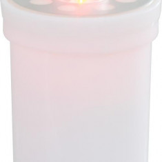 MagicHome TG-18, LED, lumânare de mormânt, alb, 11 cm, (2xAA inclus)