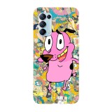 Husa compatibila cu Oppo A72 model Courage doodling, Silicon, TPU, Viceversa, Transparent, Carcasa