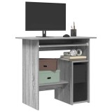 Birou Gri Sonoma 80x45x74 cm vidaXL, Lemn Prelucrat, Spatiu PC, Birou Calculator, Studiu