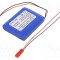 Acumul: Li-Po 7,4V 3500mAh cabluri,contector JST SYR-02T