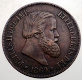 B.700 BRAZILIA PETRUS II 20 REIS 1869