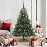 vidaXL Brad de Crăciun artificial cu 150 LED Verde 150 cm PE și PVC 3397776