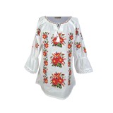 Bluza dama tip ie 024, alb fildes/galben , marimea XL