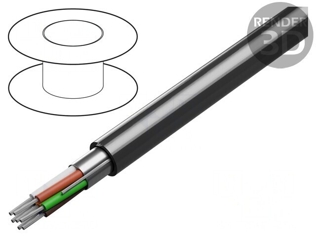 Cablu RS232 Ecranat 7x24AWG PVC