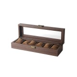 Cutie pentru 6 ceasuri Tabacco Brown - Culoare Maro 6LMM