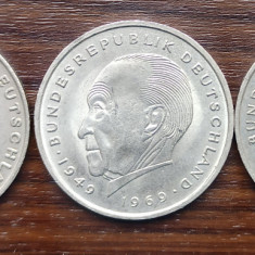 Lot monede Germania - 2 Mark 1970/1971/1974