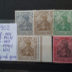 1902-Partial set-Mi=+200$-MNH+MLH-Perfect