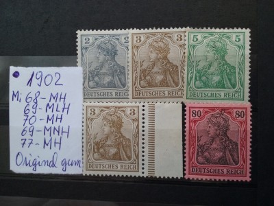 1902-Partial set-Mi=+200$-MNH+MLH-Perfect foto