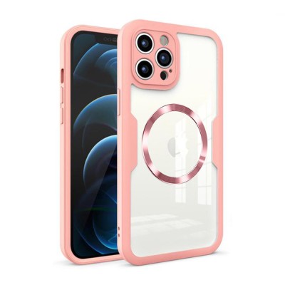 Husa 360&amp;Atilde;&amp;sbquo;&amp;Acirc;&amp;deg; iPhone 12 Pro Max Techsuit ColorVerse MagSafe, roz foto