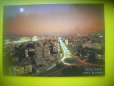 HOPCT 5887 NOCTURNA HAIFA -ISRAEL -STAMPILOGRAFIE -ASIA -CIRCULATA