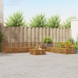 vidaXL Set de canapele de exterior 8 pcs natural Lemn Solid de Acacia 3373154