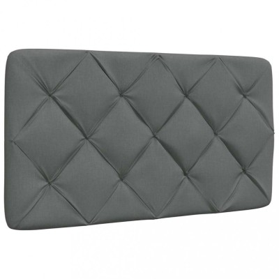 vidaXL Pernă pentru tăblie de pat, gri &amp;icirc;nchis, 80 cm, material textil 4019192 foto