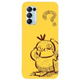 Husa compatibila cu Oppo A53 model Psyduck, Silicon, TPU, Viceversa, Transparent, Carcasa