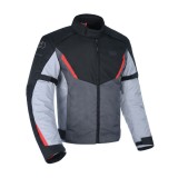 MBS Geaca textila impermeabila Oxford Delta 1.0, negru/gri/rosu, L, Cod Produs: TM193102LOX