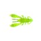 Creatura Reins Ring Craw Micro, Chartreuse Silver Glitter 3.8cm, 14buc/plic