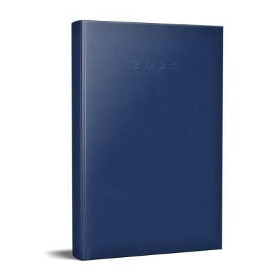 AGENDA DATATA RO A5, 352 PAGINI, COPERTA BURETATA, CULOARE ALBASTRU 2025 foto