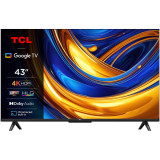 Televizor LED TCL 43P655, 108 cm, Smart Google TV, 4K Ultra HD, Clasa F (Model 2024)
