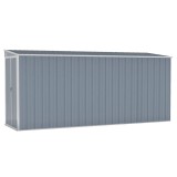 Cumpara ieftin Sopron gradina/montaj perete gri 118x382x178 cm otel zincat
