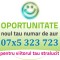 Numar GOLD - 07x5.323.723 - usor aur platina numere usoare cartela preferential
