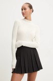 Hugo Blue pulover femei, culoarea bej, light, cu turtleneck, 50522578
