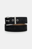 MICHAEL Michael Kors curea din piele &icirc;ntoarsă culoarea maro, 559145