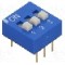 Intrerupator DIP, 2 pozitii, montare THT, 3 sectiuni, ECE - EDG103S