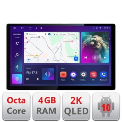 Navigatie dedicata Renault Clio 5 N-Clio5 Edonav ecran 13&amp;quot; 2K 8 si 128 Android Waze USB Navigatie 4G 360 Toslink Youtube Radio KIT CarStore Technology foto