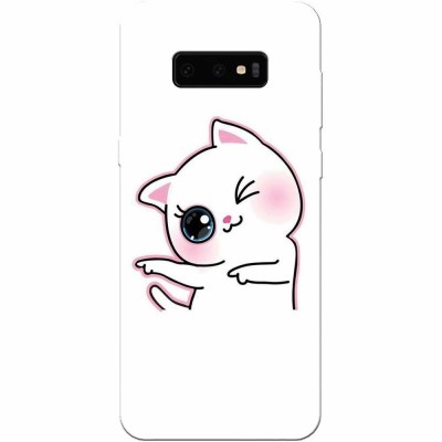 Husa silicon personalizata pentru Samsung Galaxy S10 Lite, Cute Kitty foto
